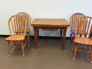 Pine Table & 4 Chairs