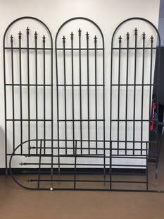 4 Wrought Iron Arch Trellis: 24" x 84".
