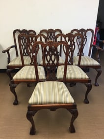 6 Chippendale Style Chairs