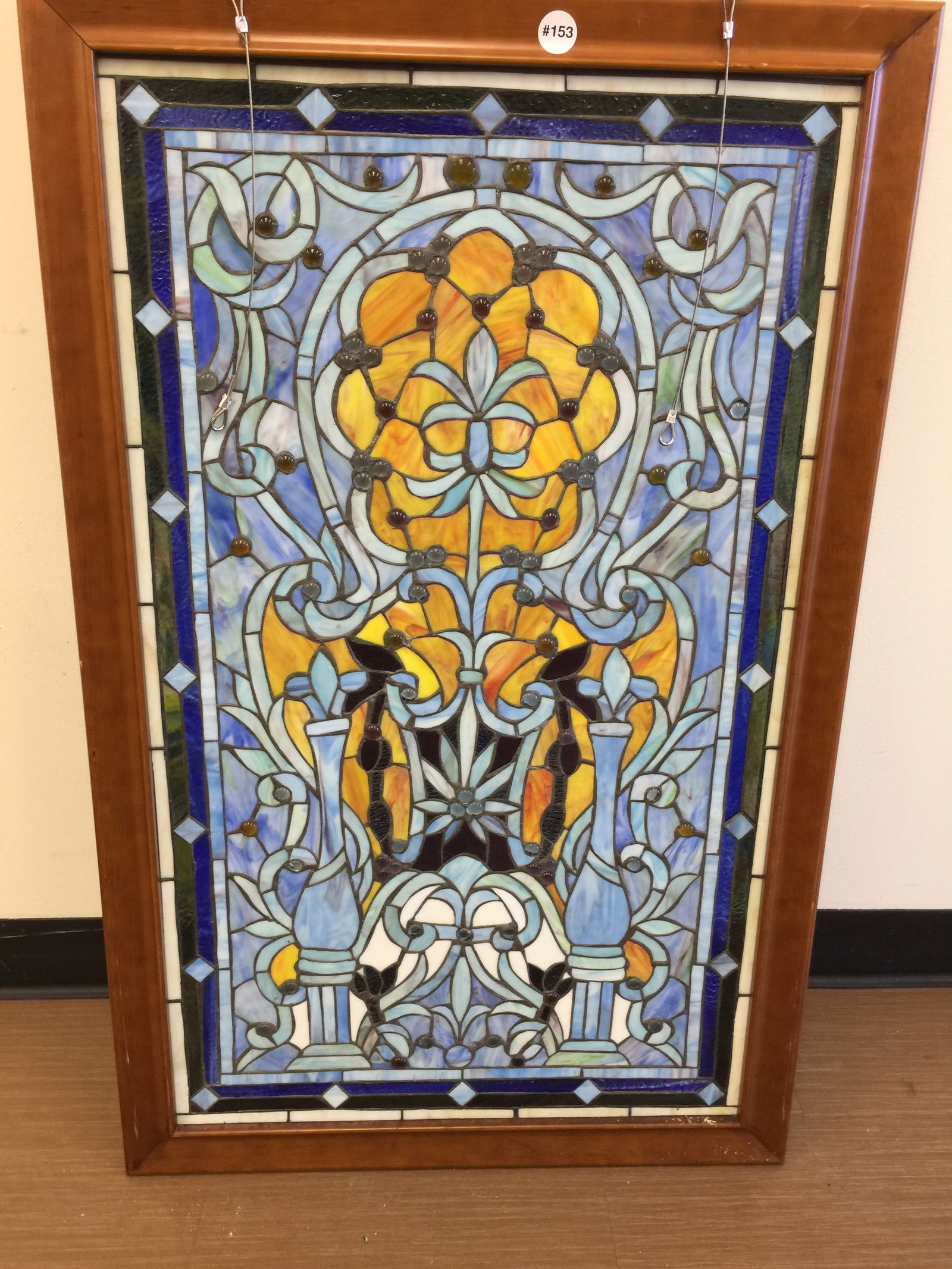 Stained Glass Window Panel: 23" x 37"