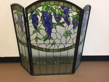 Stained Glass Fire Screen