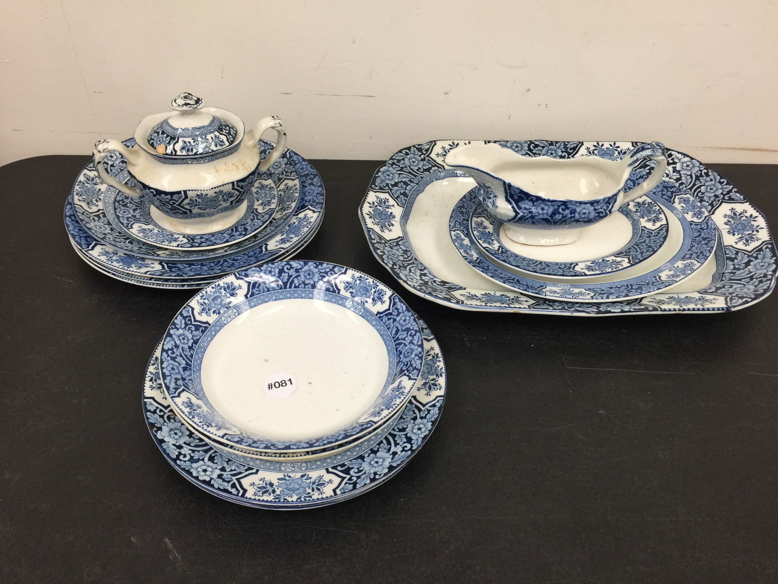 Grouping on Flow Blue Transferware (1 of 7)