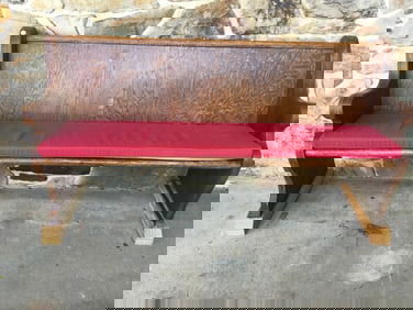 Oak Church Pew