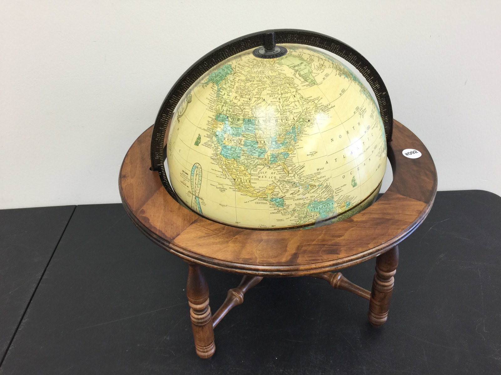 Vintage Globe: 16" x 18"