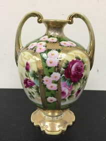 Hand Painted Nippon Vase