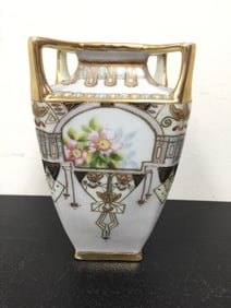 Hand Painted Nippon Vase