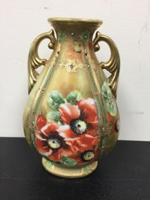 Hand Painted Nippon Vase