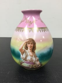 Royal Beyreuth Ovoid Portrait Vase