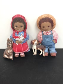 Ethnic Raggedy Anne and Andy Dolls