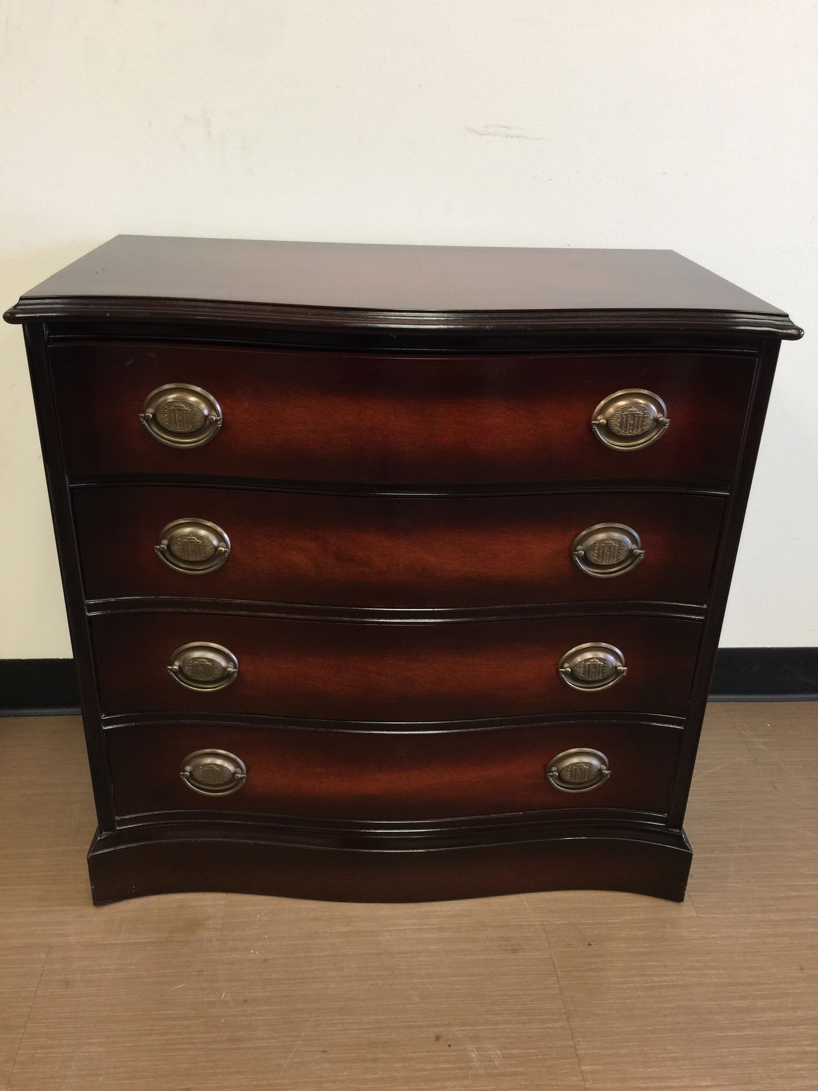Mahogany Server: has serpentine front, 30" x 16" x 30"