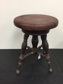 Antique Mahogany Piano Stool