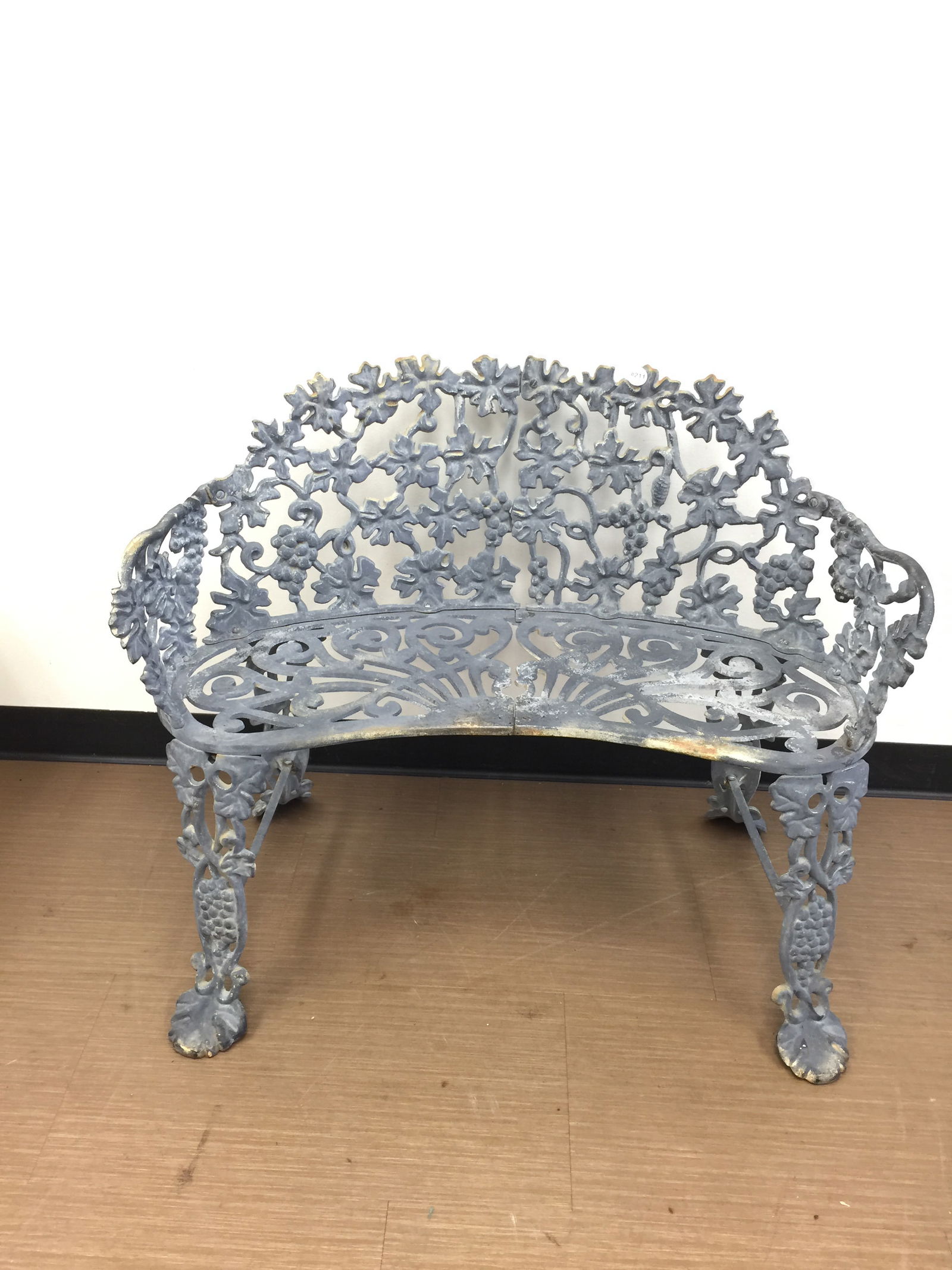 Cast Iron Bench: 37"x29"