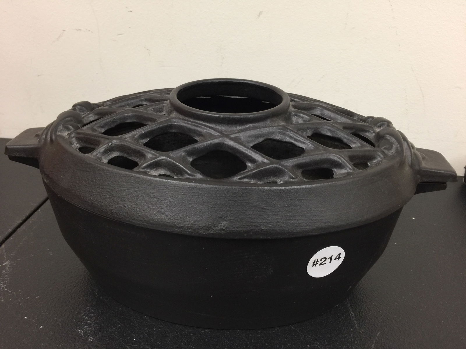 John Wright Cast Iron 3 Qt. Lattice Steamer (1 of 4)