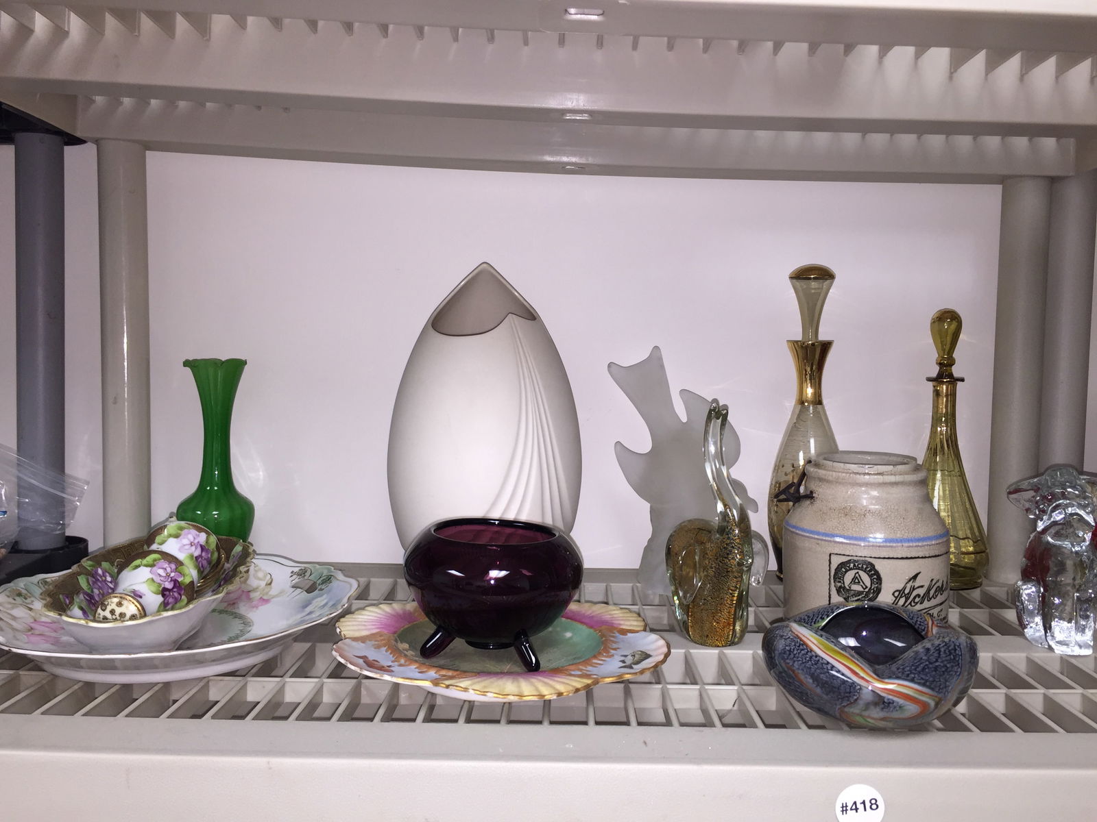 Decorative Grouping: Includes art glass, Lenox vase, Nippon & more.