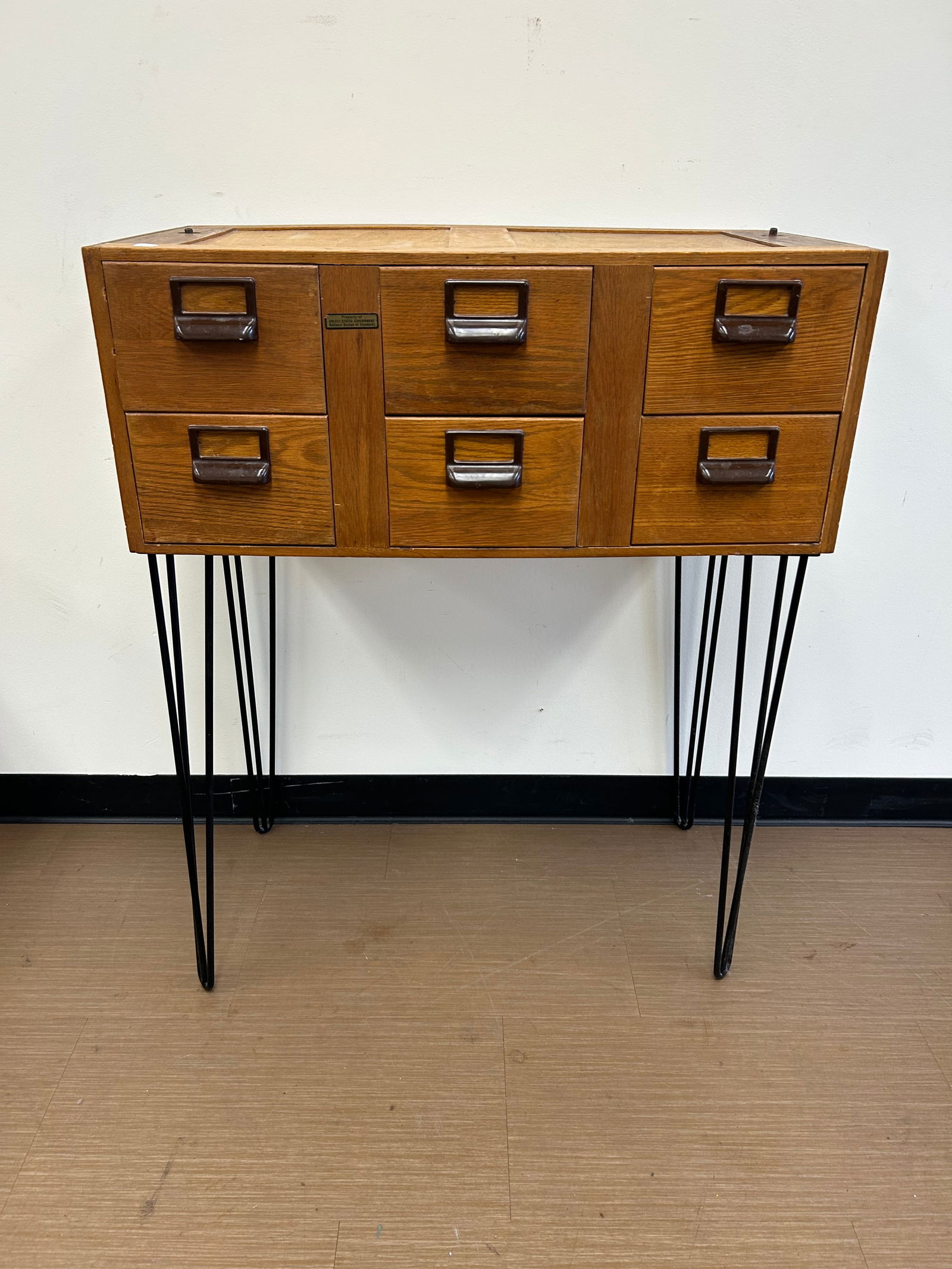 Antique Oak File Cabinet (1 of 4)