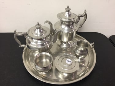 Henry Ford Museum Pewter Tea Ste