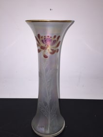 Iridescent Art Glass Vase