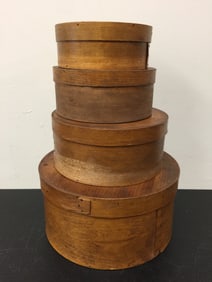 4 Wooden Measuring Boxes