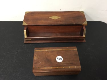 Wooden Box & Desk Set