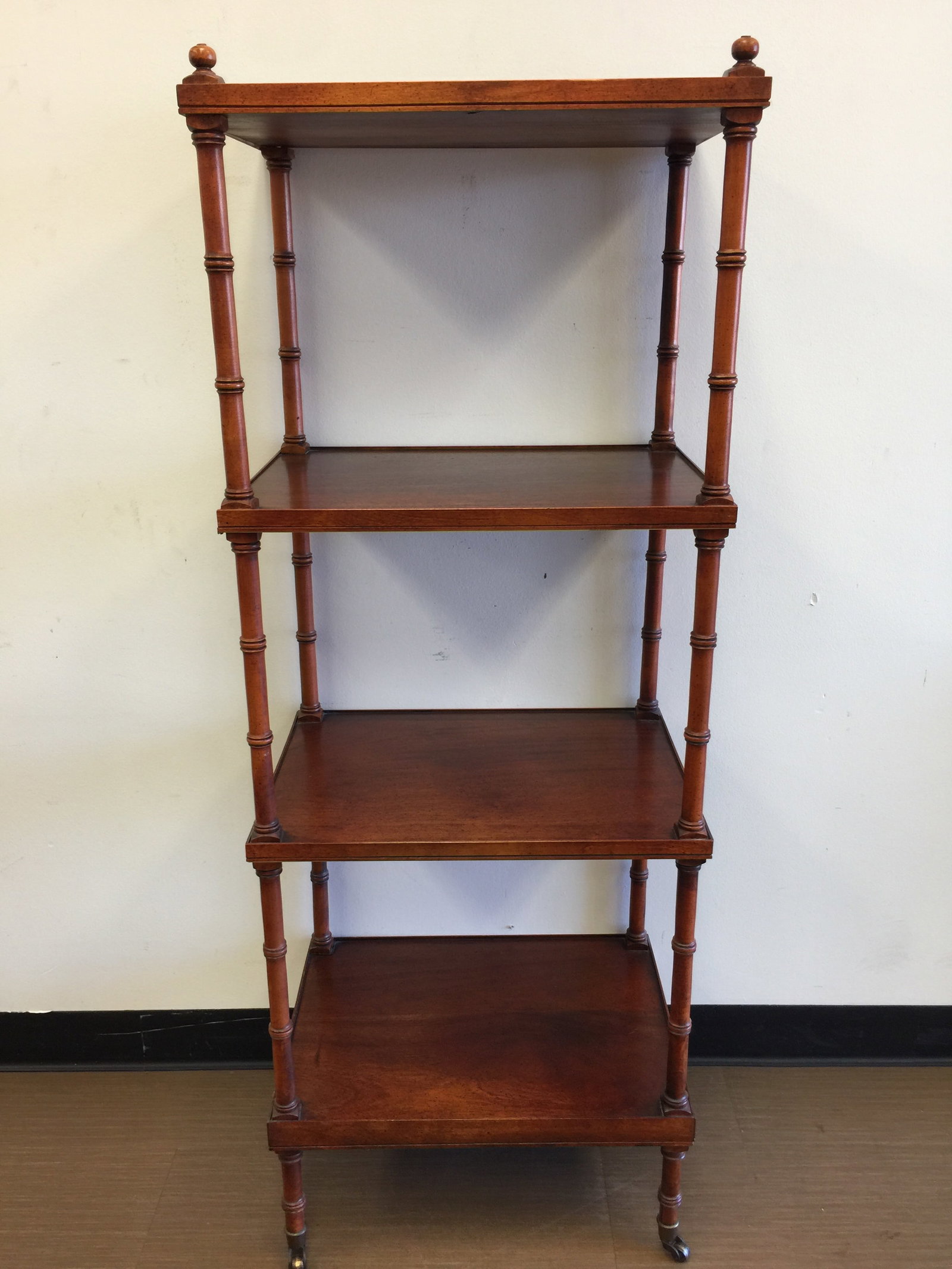 Mahogany Eterege: made by Butler Co., 20" x 15" x 54"