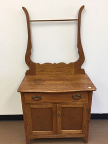 Antique Oak Wash Stand