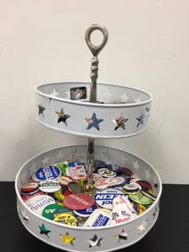 Vintage Pin Backs w/Stand