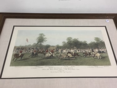 Print Titled "Polo Match Hurlingham"