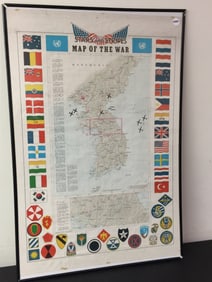 1953 Copy of Map of Korean War