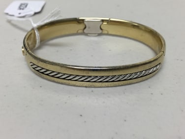 David Yurman Mens Gold and Silver Bracelet