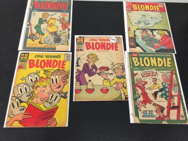 5 Blondie Comic Books