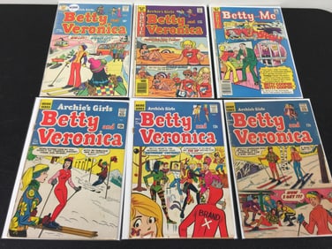 6 Betty & Veronica Comic Books
