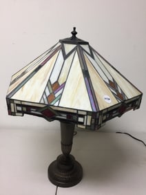 Stain Glass Mission Style Lamp
