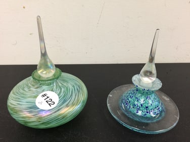 2 Art Glass Perfumes