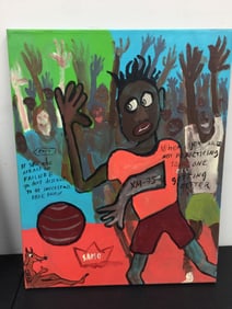 Modern Folk Art Style Painting