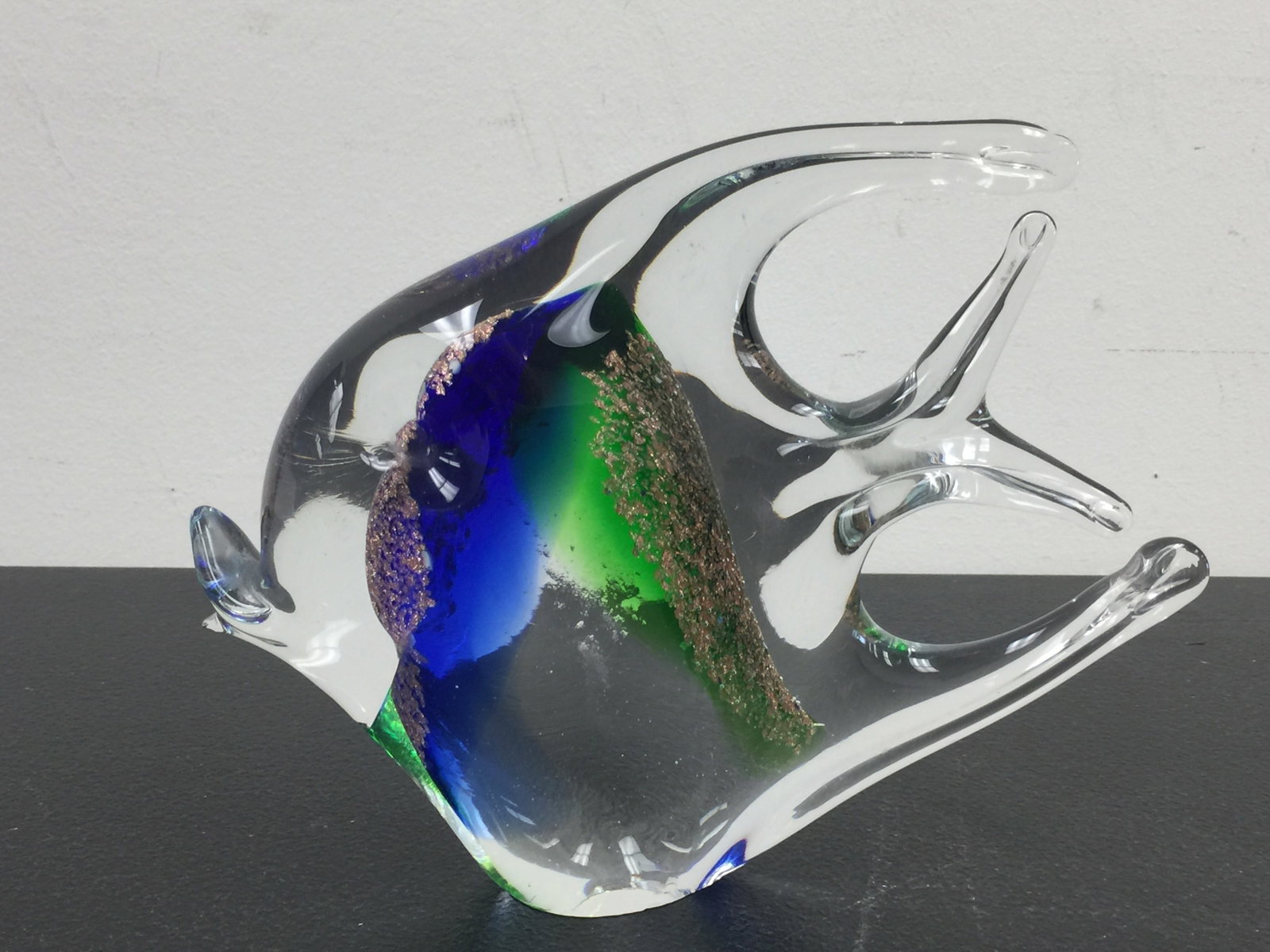 Murano Fish: 8" x 6".