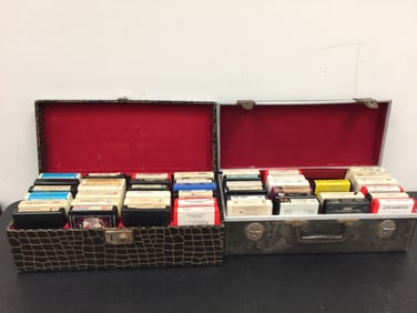 2 Cases of 8 Track Tapes