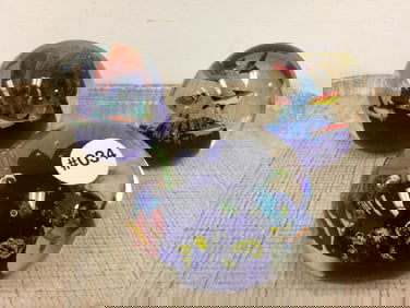 3 Murano Aquarium Paperweights