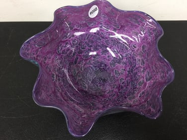 Signed Art Glass Bowl