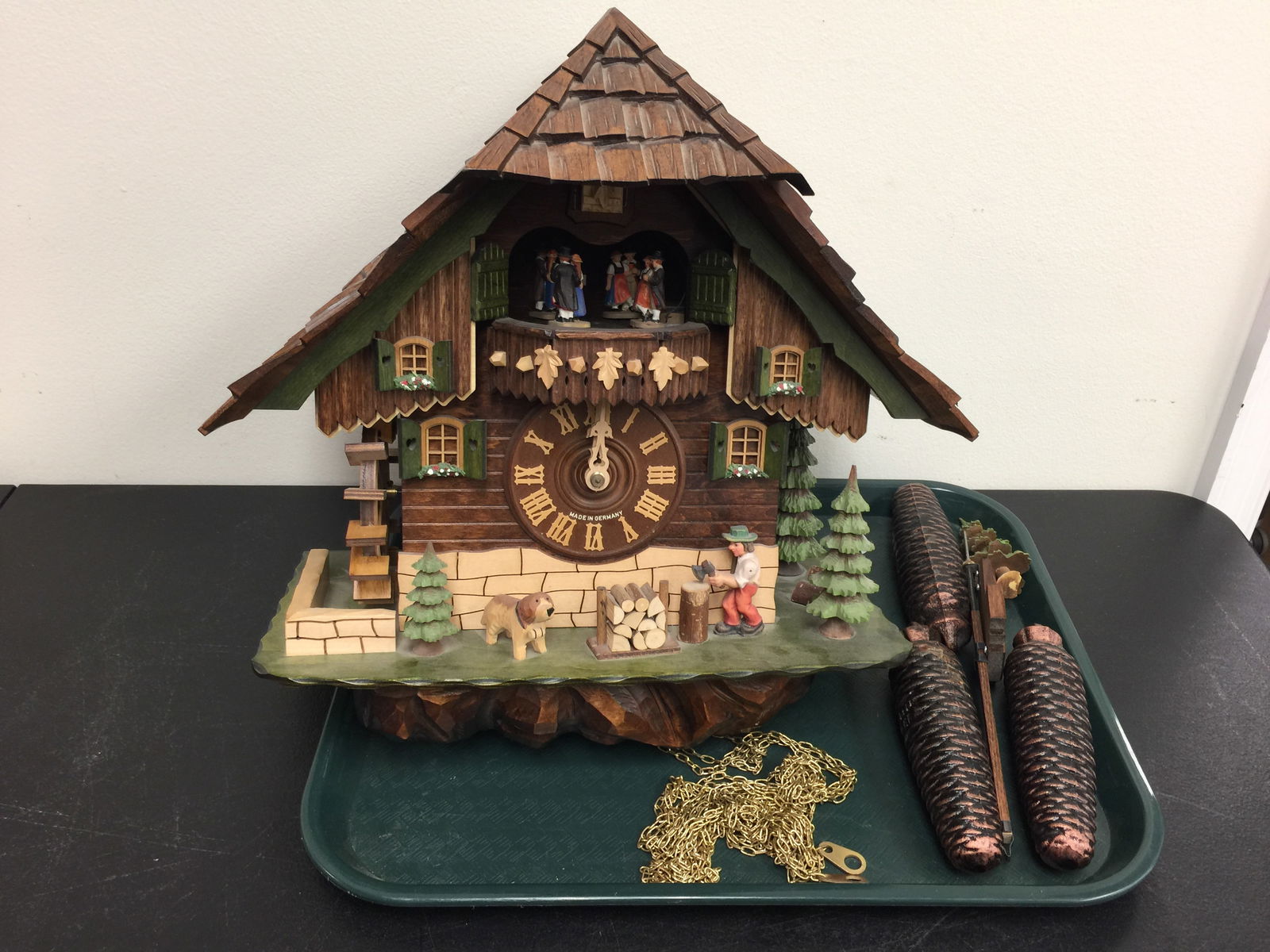 German Carved Coo Coo Clock (1 of 7)