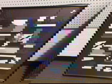 "Purple Matrix" by Yaacov Agam Silk Screen Print