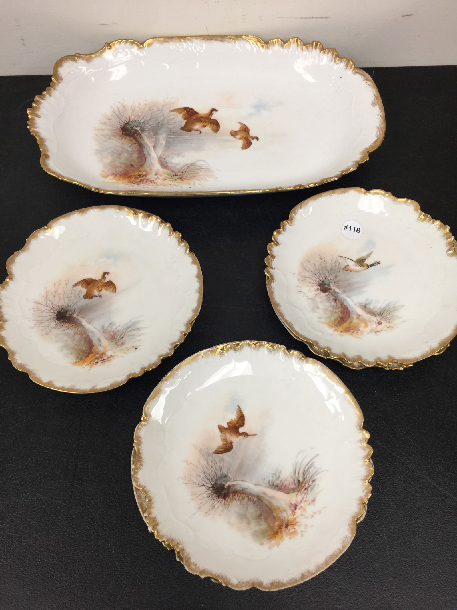 8 Pc Limoges Game Set (1 of 6)