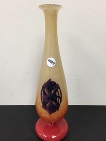 Charles Schneider Art Deco Gass Vase