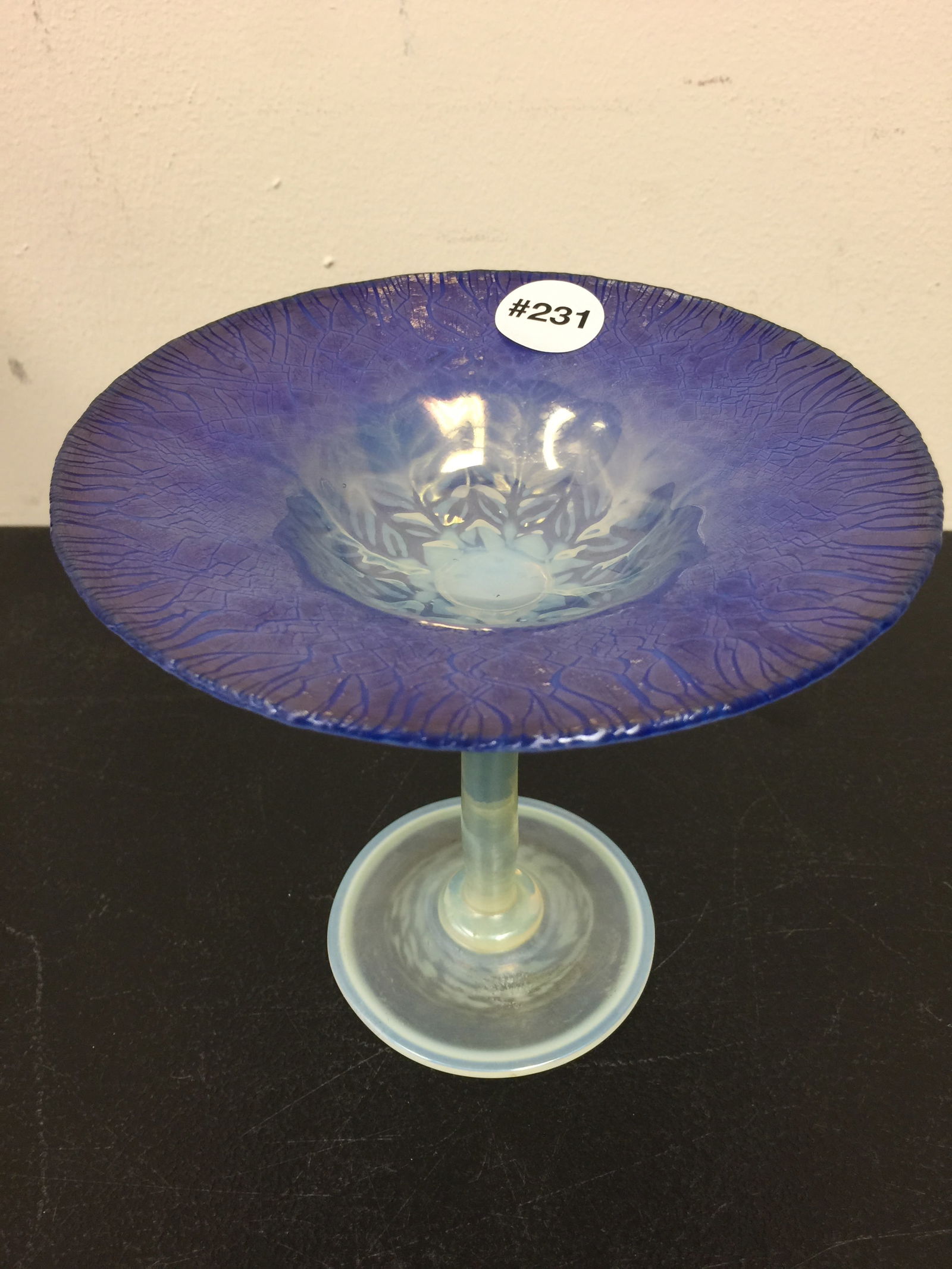 LCT Two Colored Feathered Compote (1 of 5)