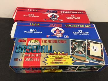 3 Sets Baseball Cards