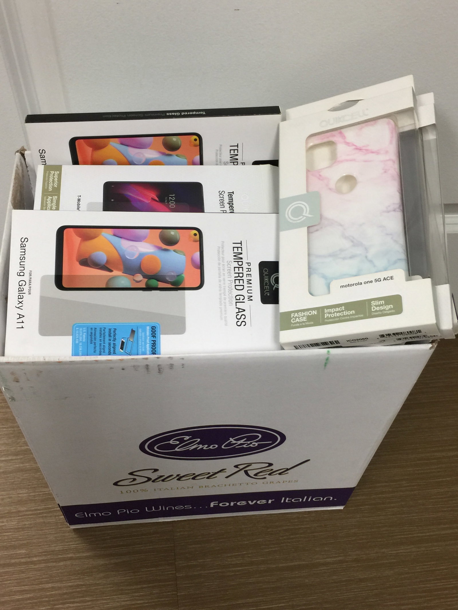 Cell Phone Accesories: cases, screen protectors plus. mainly android. NIB.