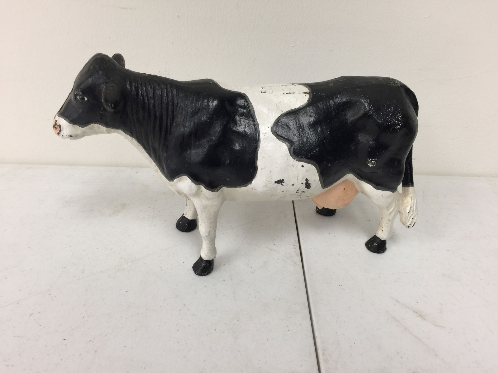 Cast Iron Cow: 10"L.