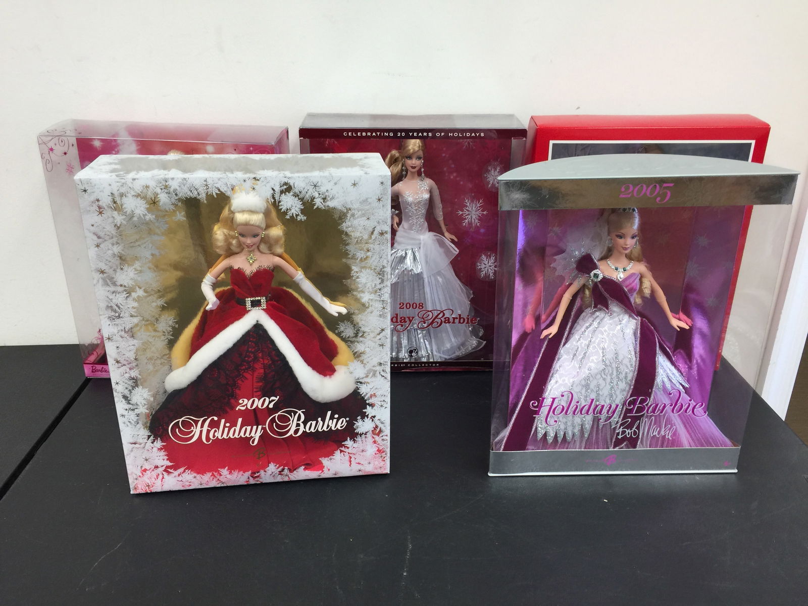 (5) Holiday Barbies (1 of 2)