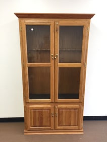Solid Oak Gun Cabinet