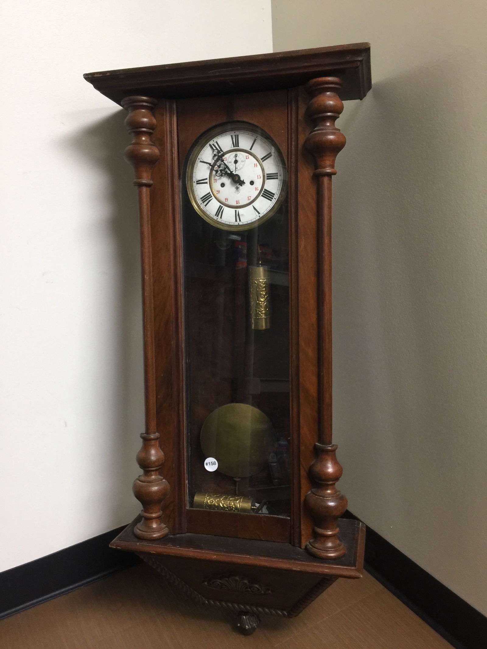 Gustav Becker Weight Driven Wall Clock (1 of 6)