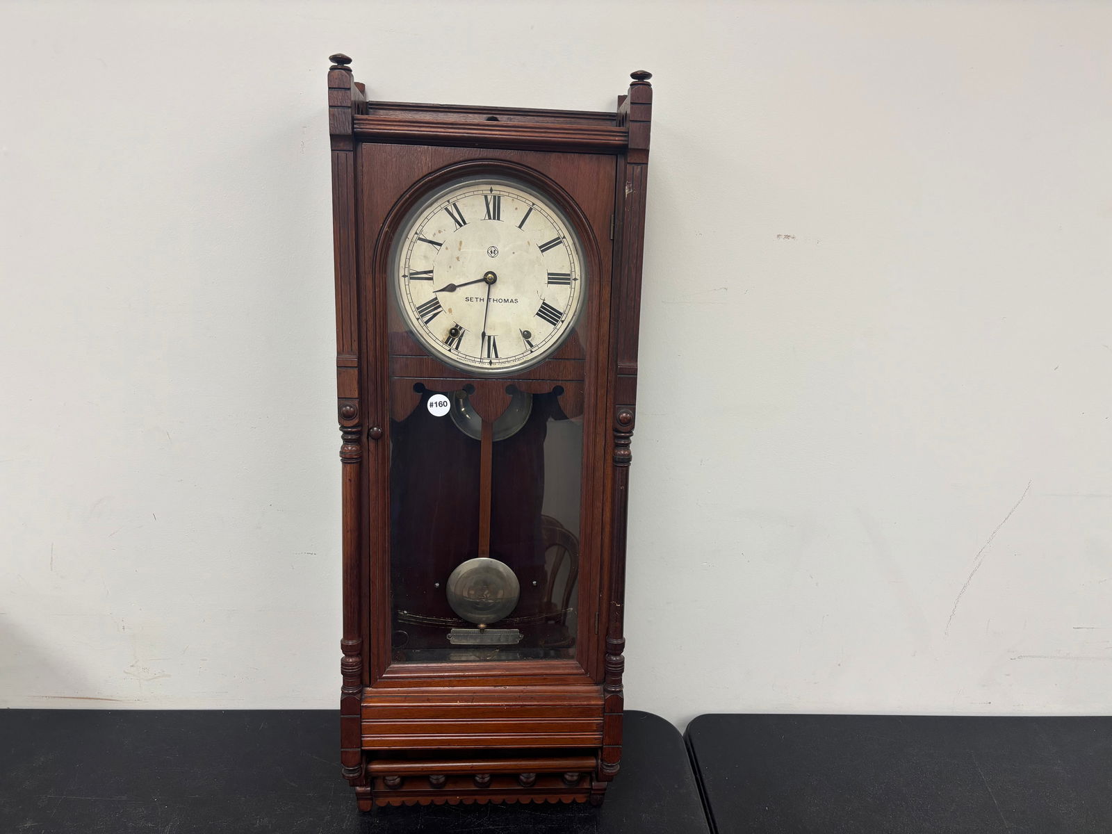 Seth Thomas Carved Wall Clock (1 of 5)